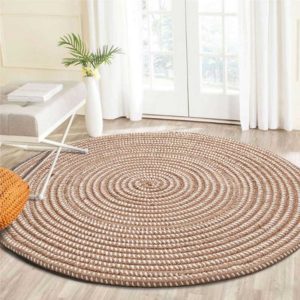 Knit Woven Saloon Table Round Straw Carpets