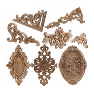 Unique Natural Floral Wood Carved Wooden Figurines