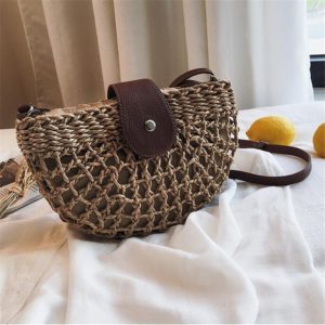 Handmade Bohemia Rattan Woven Straw Bag