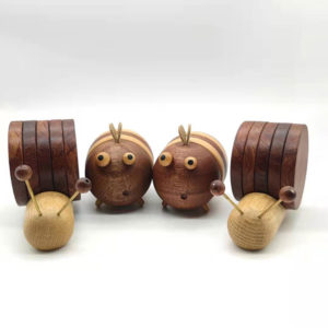 Solid wood creative European Tea-Coffee coaster